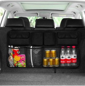 Resim Araba Koltuk Arkası Organizer Araç Oto Bagaj İçi Bod Düzenleyici N11.41 