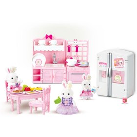Resim Bay Dreamy Bay Dreamy Mini Tavşan Büyük Mutfak Oyun Seti 