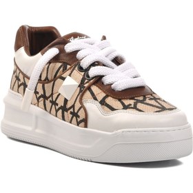 Resim AYAKMOD Kahve-Beyaz Erkek Sneaker 