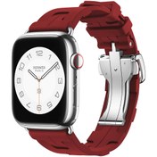Resim Watch 38mm Spor Görünümlü CLO KRD-94 Silikon Kordon-Koyu Kırmızı 
