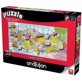 Resim Anatolian 110 Parça Türkiye Haritası Iller 7401 