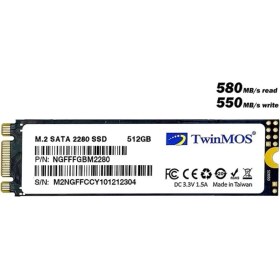 Resim Binbir Göz Bilgisayar Twinmos 512GB NGFFFGBM2280 M.2 2280 Sata3 SSD (580MB-550MB-S) 3dnand SSD Disk 