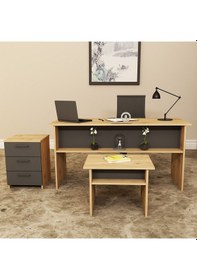 Resim KALENDER DEKOR MERKÜR-1-2-3 OFİS BÜRO MASASI TAKIMI MRK06 