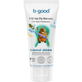 Resim b-good b-dental 7-12 Yaş Çocuk Diş Macunu Florürlü Ananas 50 ml 