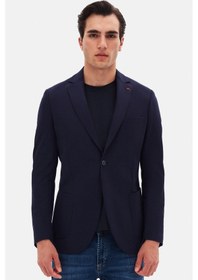 Resim Twn Slim Fit Lacivert Düz Kumaş Ceket 4ec04e301464m Lacivert 