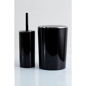 Resim Lenox Banyo Mutfak Ofis Çöp Kovası, Siyah, 6 Lt 