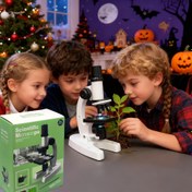 Resim Microbik Dünyayı Eğitici Bilim Seti ile Keşfedin, Oynayarak Öğrenin, Geleceğin Bilim İnsanlarını Yetiştirin - Aile ve Arkadaşlar İçin Doğum Günü Hediyesi, Renkli Dolgu Işıklı, Deney Araçları Dahil 