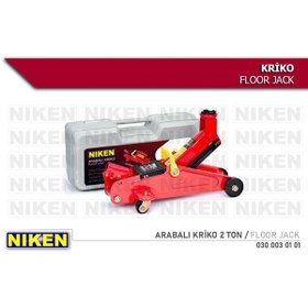 Resim Niken Arabalı oto araç kaldırma krikosu 2 ton taşıma kapasiteli-plastik çantalı Niken 