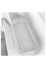 Resim IKEA Vantuzlu Banyo Ayak Kaydırmaz Matı 33x84 cm Gri Renk Küvet-Duş İçi Kauçuk 