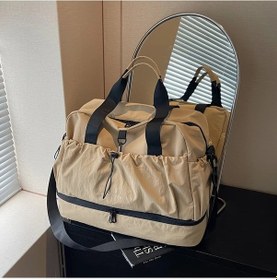 Resim Gateesat Eonothem Büyük Seyahat Çantası Khaki - Ayarlanabilir Askılı Geniş Hafif Valiz Haki 