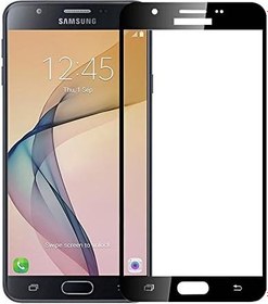 Resim Aksesuarcim Samsung Galaxy J5 Prime ile Uyumlu Ekran Koruyucu Tam Kapatan Nano Esnek İnce Fiber Siyah 
