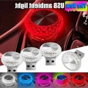 Resim Trendooze Turcoshop11 Araç Iç Aydınlatma Lambası Rengi Flaş Işıklar Usb Gece Lambası 