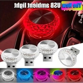 Resim Trendooze Turcoshop11 Araç Iç Aydınlatma Lambası Rengi Flaş Işıklar Usb Gece Lambası 