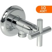 Resim MaxiFlow 10 Adet Maxiflow Yıldız Klozet Taharet (Ara) Musluğu Rozetli (Toptan) TM03810212 