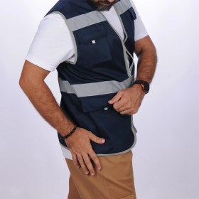 Resim Formteks Işçi Çok Cepli Reflektörlü Alet Yeleği Lacivert 