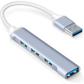 Resim ATAELEKTRONİK Kaliteli Alüminyum Metal 4'lü 4 Port Usb 3.0 Mini Usb Hub Hab Ultra Ince Çoğaltıcı 5 Gbps 