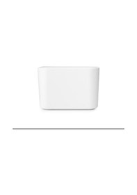 Resim Tantitoni Mındset Fresh Whıte Plastik Küçük Çöp Kutusu 15x8.6x9.9cm Beyaz 