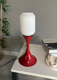 Resim Bamyum Wingmn Beyaz Cam Masa Lambası Dekoratif Abajur Çocuk Odası Başucu Lambası Okuma Lambası 