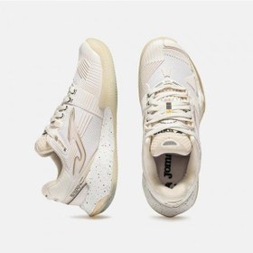 Resim Joma Tpoıls2625c Point Lady Toprak Kort Kadın Tenis Ayakkbısı - Krem/bej 