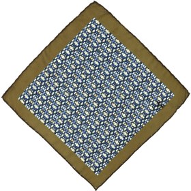 Resim Koyu Kahve Desenli Mendil - Koyu Kahve 