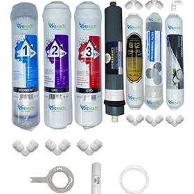 Resim Pemax Water Solutions Kapalı Kasa Su Arıtma Cihazı STD 7'li Platinium Mebran B12 Alkali-Şeffaf Mineral-Gümüş İyon 