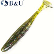 Resim Koku İlaveli Kolay Parlak Tasarımlı B&U 50mm 70mm 90mm T-Kuyruk Yumuşak Balıkçılık Yemleri, Çok Renkli Simli Desenler & Gerçekçi Parıltı Etkisi - Levrek Avı için Yumuşak Yemler (Çanta Paketi), Koku İlaveli Yem 