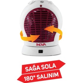Resim İnova Inova Gust 3 Kademeli Dönerli Turbo Fanlı Isıtıcı 2000 W 