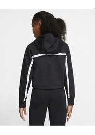 Resim Nike Nıke Aır Hoodıe Kız Çocuk Kapş.crop Sweatshırt Cj7413-010 