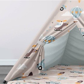 Resim instababyrooms Çocuk Oyun Çadırı Ulaşım Araçları Dijital Baskılı 
