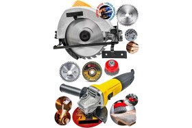 Resim Proxtech Usta Set Premium Kalite Taşlama Ahşap, Metal, Plastik Sunta Açılı Kesme Daire Testere Set 