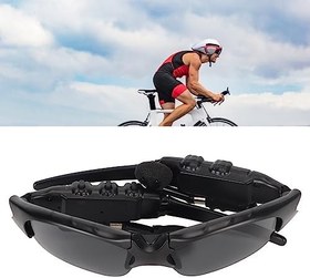 Resim Spor Müzik Güneş Gözlüğü, Stereo Katlanabilir UV Koruması Polarize Lensler Mavi Işığı Önler Kablosuz Akıllı Gözlük Bisiklete Binmek İçin Telefon İçin (AB Tak) 