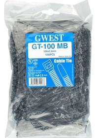 Resim Gwest Gt 100Mb 100 X 2,5 Mm Siyah Kablo Bağı 
