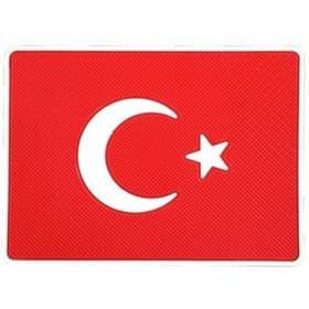 Resim Genel Markalar Türkiye Bayrak Logolu Telefon Kaydırmaz Ped Üniversal Ürün Olup Her Araca Uyumludur 