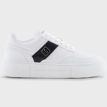 Armani Exchange Bayan Ayakkabı Xdx176 Xv917 K488 Beyaz-siyah Beyaz-siyah Beyaz - Siyah
