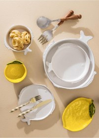 Resim The Mia Fish Salata Kasesi 21 Cm Beyaz 