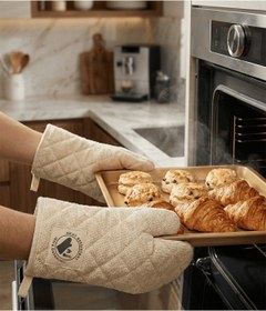 Resim FRY Fırın Eldiveni Isıya Dayanıklı Termo Astarlı LÜX Fırın Eldiveni 