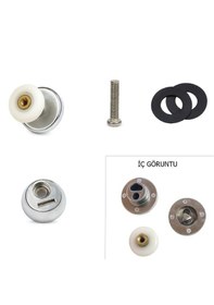 Resim Ayrıntıshop Panel Duşakabin Tekerlek Çap 24mm 1 Adet Krom 