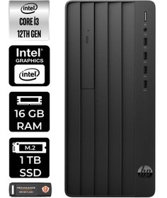 Resim HP PRO TOWER 290 G9 E6D3A1EA063 i3 12100 16GB RAM 1TB SSD W11H MASAÜSTÜ BİLGİSAYAR 