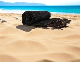 Resim Karatezgah El Dokuma Peştemal Siyah 