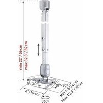 Resim 91 56-81cm 360˚ Çelik Konstrüksiyon Projeksiyon Tavan Aparatı 