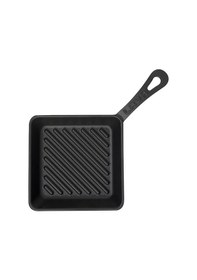 Resim Lava Döküm Mini Izgara Tava Saplı Kare Ölçü 16 x 16 CM 