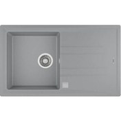 Resim Teka Stone 50 B-Tg 1 Gözlü Metalik Grey Tezgah Üstü Eviye 