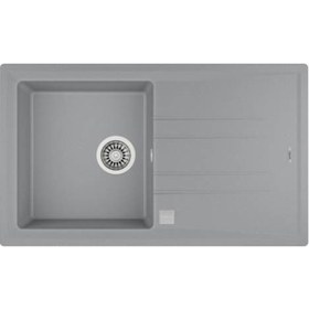 Resim Teka Stone 50 B-Tg 1 Gözlü Metalik Grey Tezgah Üstü Eviye 