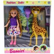 Resim Baonier Kız Bebek ve Zürafa 