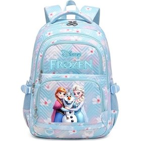 Resim Willowhaven Pembe Disney Frozen Elsa Anna Sırt Çantası Büyük Kapasiteli Okul Çantası Pembe 