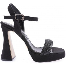 Resim Dgn 3588-23y Kadin Kristal Taşli Bantli Kalin Topuklu Sandalet 3588-2271-R1671 Siyah 