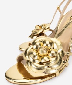 Resim Valmenti Kadın Suni Deri Gold Topuklu Night Shoes VLM2874 - 38 