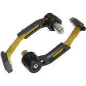 Resim Leezsing Motorcycle Cnc Fren Koruyucu Korumalı Gövde, 22mm Alüminyum, Yağmurlu Hava Ve Çarpışmalara Dayanıklı, Altın Renkli Modifikasyon Aksesuarı 