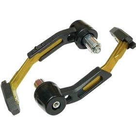 Resim Leezsing Motorcycle Cnc Fren Koruyucu Korumalı Gövde, 22mm Alüminyum, Yağmurlu Hava Ve Çarpışmalara Dayanıklı, Altın Renkli Modifikasyon Aksesuarı 