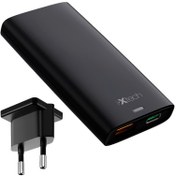 Resim İXtech PD 65W + QUALCOM 3.0 Ultra İnce Universal Seyahat Adaptörü Siyah 